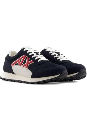 Armani Exchange Male Drop, Lace up Sneaker, Multicolor, 45