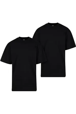 Urban classics Herren T-Shirt Tall Tee 2-Pack, 2er Pack T-Shirt für Männer, Baumwolle, gerippter Rundhals, , XXL