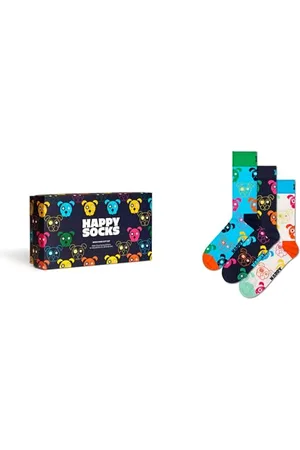 Happy Socks Unisex 3-Pack Mixed Dog Gift Set Socken, , 7-11 (3er Pack)