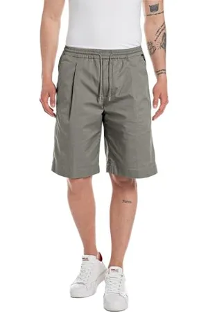 Replay Herren Jogginghose Kurz mit Stretch, Grau (Grey Military 705), 29W