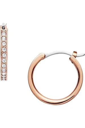 Fossil Ohrringe Für Frauen, 1,9 Cm X 1,9 Cm X 0,1 Cm Rose Gold Edelstahl-Ohrringe, JOF00338791