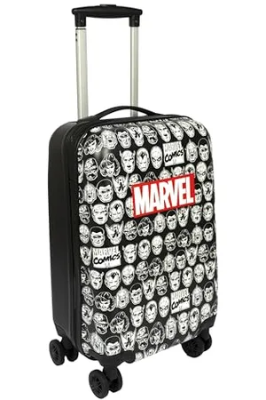 UNDERCOVER Marvel Comics Reisekoffer - Rollkoffer mit 4 Doppelrädern - TSA Schloss - 1 Fach mit Spanngurten - 1 Fach mit Reißverschluss