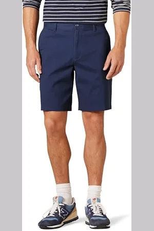 Amazon Herren 23 cm Lange Chinohose aus Komfort-Stretch mit klassischer Passform, , 34W