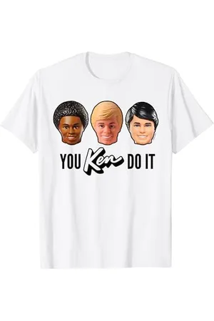 Barbie – You Ken Do It Ken Puppenköpfe Cartoon T-Shirt, Unisex Erwachsene und Kinder, , S