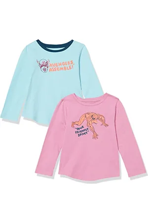 Amazon Disney | Marvel | Star Wars | Frozen | Princess Mädchen Langärmelige T-Shirts, 2er-Pack, , 9 Jahre