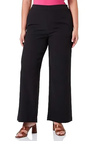 Pieces® Damen Pcbossy Hw Wide Plain Pant Noos Qx, , 44 Große Größen
