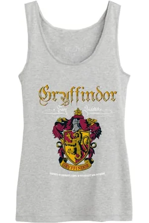 Harry Potter Damen Wohapomtk015 Tanktop, Grau meliert, XXL
