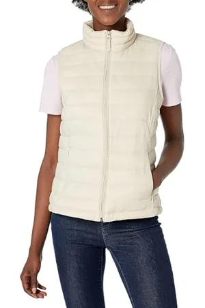 Amazon Damen Leichte, Wasserbeständige Pufferweste, Verstaubar, , M