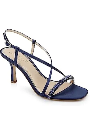 Badgley Mischka Damen Alexis Sandale mit Absatz, Marineblau, 38.5 EU