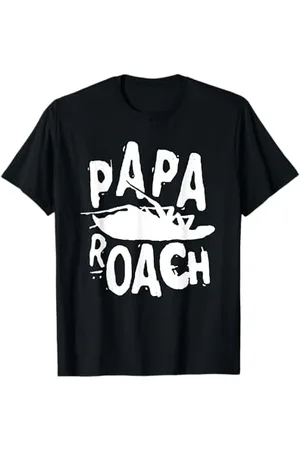 Papa Roach Offizielles Merchandise T-Shirt S Klassisch Herren Crew Neck Halbarm Standardlänge Pull-On Klassische Passform Imported Polyester 100% Polyester