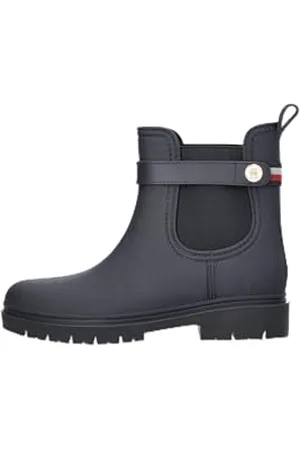 Tommy Hilfiger TH STUD RUBBERISED RAINBOOT ( Regenstiefel Damen, Blau (Space Blue), 39 EU
