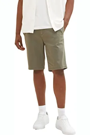 TOM TAILOR Herren Slim Chino Bermuda Shorts mit Stretch