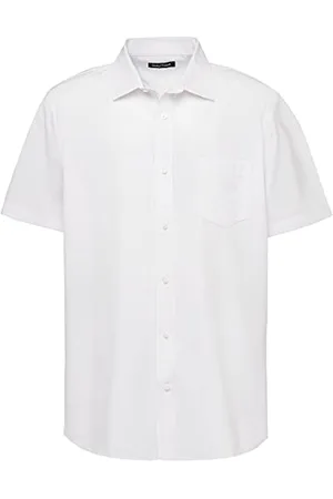 Nautica Herren Uniformes, kurzärmeliges Oxford Knopfleiste Hemd mit Button-Down-Kragen, , Groß