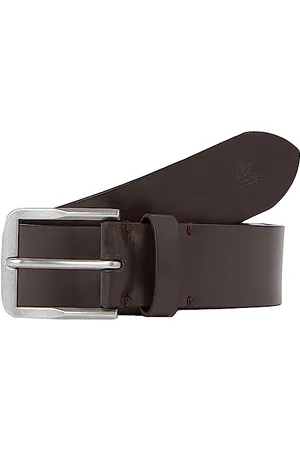 Calvin Klein Jeans Herren Gürtel 3,5 cm Ledergürtel, Braun (Bitter Brown), 100