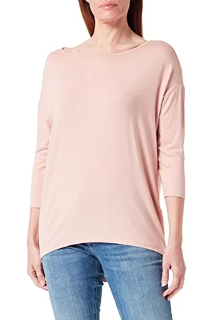 ONLY Damen Onlmoster 3/4 Shoulder Tape Cs Top, Misty Rose/ Melange, XS