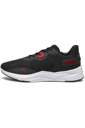 PUMA Unisex Disperse XT 3 Knit Straßen-Laufschuh, Black White-for All TIME RED, 37 EU