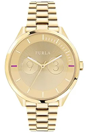 Furla Damen Datum klassisch Quarz Uhr mit Edelstahl Armband R4253102504