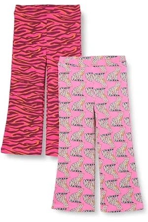 Amazon Mädchen Schmal geschnittene Strickleggings mit ausgestelltem Bein, 2er-Pack, , 11-12 Jahre