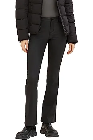 TOM TAILOR Damen 1038339 Kate Narrow Bootcut Jeans, 14482-deep Black, 36/32
