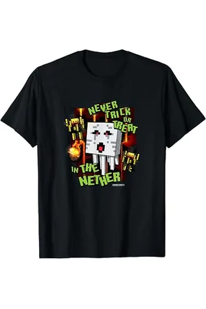 Minecraft Halloween Ghast & Blaze Trick or Treat Nether T-Shirt
