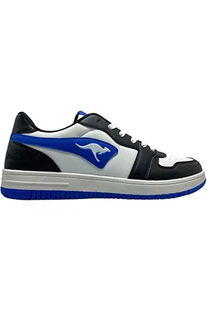 KangaROOS Unisex K-Watch Board Sneaker, Jet Black/Classic Blue, 45 EU