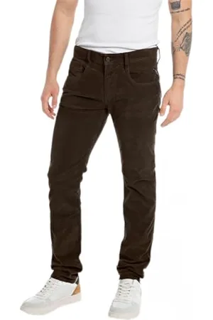 Replay Herren Jeans Anbass Slim-Fit, (Braun), 36W / 34L