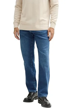 TOM TAILOR Herren 1043084 Marvin Straight Fit Jeans, 10113-Clean Mid Stone Blue Denim, 32 W/34 L