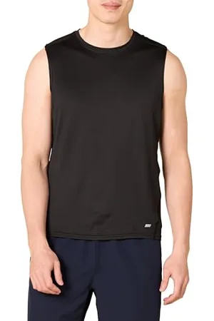 Amazon Herren Leichtes, Ärmelloses Muskelshirt Aus Schnelltrocknendem Funktionsstretch, , XXL