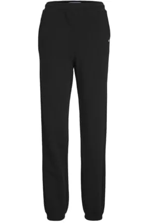 JJXX Damen Jxabbie Hw Rel Every Brush Pants Noos Hose, Black/Print:White Logo, S EU