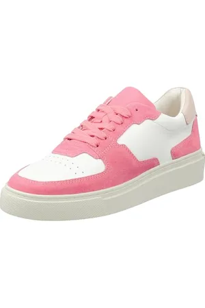 GANT Footwear Damen JULICE Sneaker, White/hot pink, 38 EU