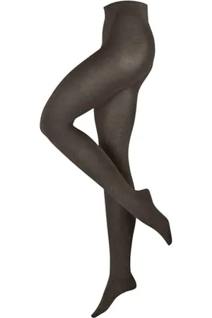 ESPRIT Damen Strumpfhose Plain W Ti Baumwolle Wolle einfarbig 1 Stück, , 44-46