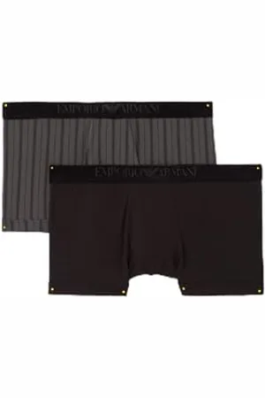 Emporio Armani Herren Tartan Gift Box 2-Pack Trunk Badehosen, , XL