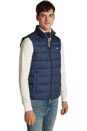 Tommy Hilfiger Herren Weste Down Leicht, Blau (Dark Night Navy), XXL