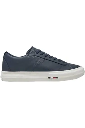 Tommy Hilfiger TH HI VULC STREET RWB LTH LOW ( Niedriger Schnitt (Schuhe) Herren, Blau (Desert Sky), 40 EU