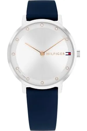 Tommy Hilfiger Analog Quarzuhr für Damen Kollektion mit Silikonarmband Silikonarmband - 1782732
