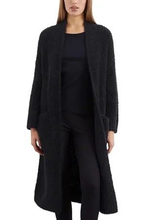 Marc O’ Polo Marc OߴPolo Damen Cardigan aus Bio-Baumwolle lang, (Deep Night Blue), S