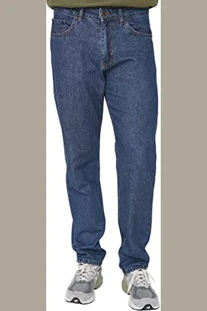 Trendyol Herren Herren Mittlerer Bund Essential Fit Jeans, Indigoblau, 30 EU
