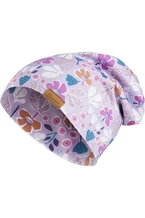 Sterntaler Beanie graphisch - Modische Baby Mütze aus Flammgarn Jersey mit Allover Druck - Mädchen UV-Schutz 50+ Beanie Mütze - variabel tragbar - Baby und Kinder Übergangsmütze, , Größe 55