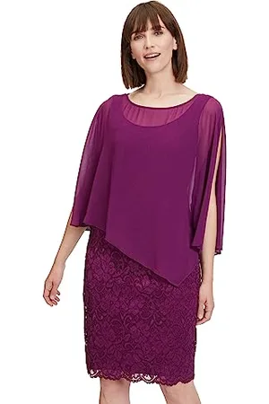 Vera Mont Damen Cocktailkleid mit Spitze ,48