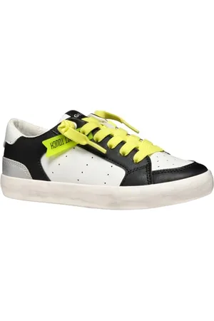 Geox J GISLI Girl A Sneaker, White/Black, 31 EU