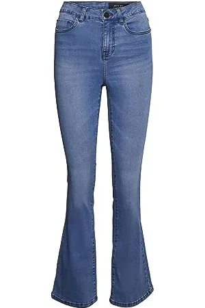 Noisy May Damen Nmsallie Hw Flare Vi162lb Noos Jeans, , 27W 32L EU