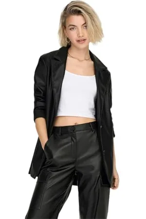 ONLY ONLHEIDI SUS SB Faux Leath Blazer CC OTW