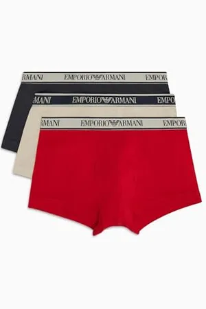 Emporio Armani Herren Stretch Cotton Core Logoband 3-Pack Trunk, , S (3er Pack)