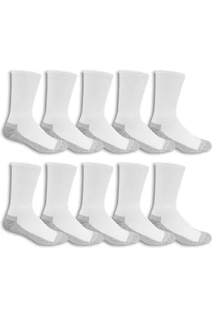 Fruit Of The Loom Herren 10-Pair Everyday Work Crew Lssige Socken, , Einheitsgröße (10er Pack)