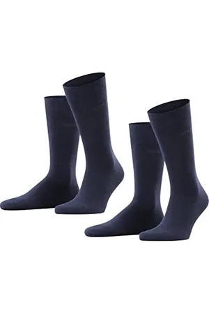 ESPRIT Herren Socken Basic Uni Multipack M So Baumwolle einfarbig 2 Paar, , 39-42