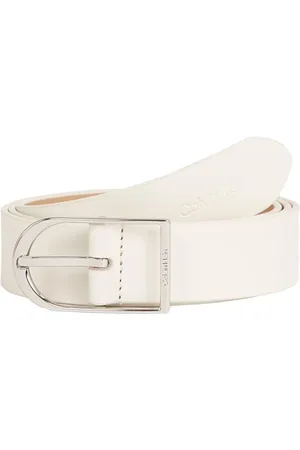 Calvin Klein Damen Gürtel Centre Bridge Buckle Belt 3.0 aus Leder