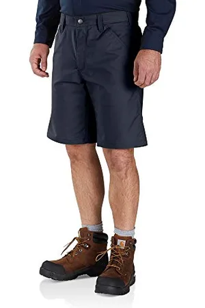 Carhartt Herren Rugged Professional™-Serie Rugged Flex® Relaxed Fit Canvas-Arbeitsshorts, Marineblau, W33