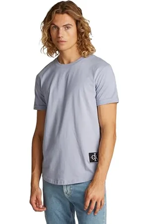 Calvin Klein Herren Badge Turn Up Sleeve J30j323482 S/S T-Shirt, , M