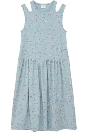 QS by s.Oliver Junior AOP Kleid mit Cut Outs