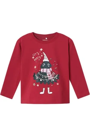 NAME IT Mädchen Nmfrbell Nreg Top Box Langarmshirt, , 98 EU